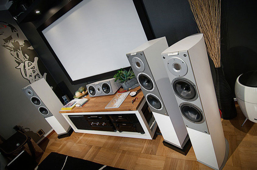 audio setup in living room