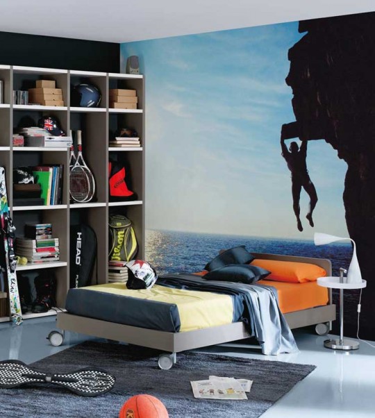 Cool Wall Sticker Teen Room Design Interior Design Ideas   Cool Wall Sticker Teen Room Design 540x602 