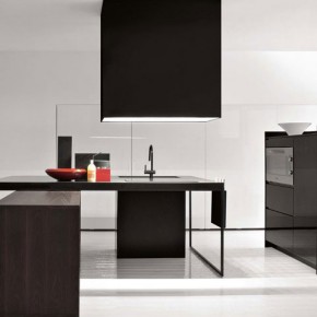 All Black Furniture Simple Kitchen Design