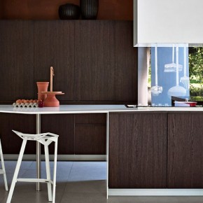 Mahogany Kitchen Furniture with Brown Exotic Combination