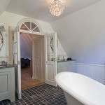 Luxury Classic Bathroom with Crystal Chandelier