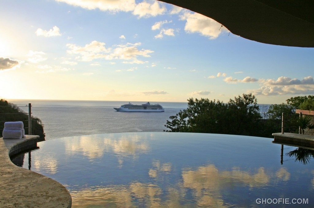 Infinity Pool with Caribbean Sea View